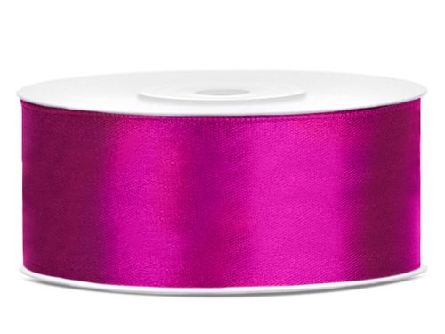 Magenta szatén szalag 25mm x 25m